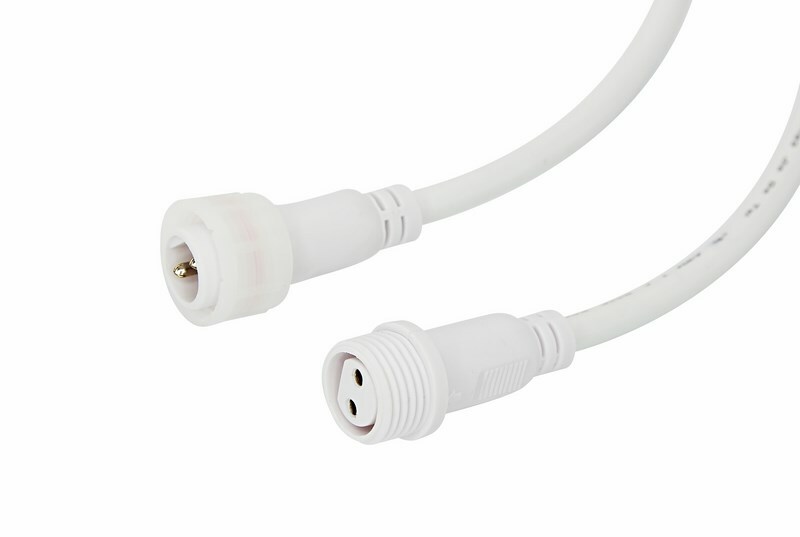 11-9820 ∙ Соединительный кабель (2pin) герметичный (IP67) 2х1,0мм² белый REXANT