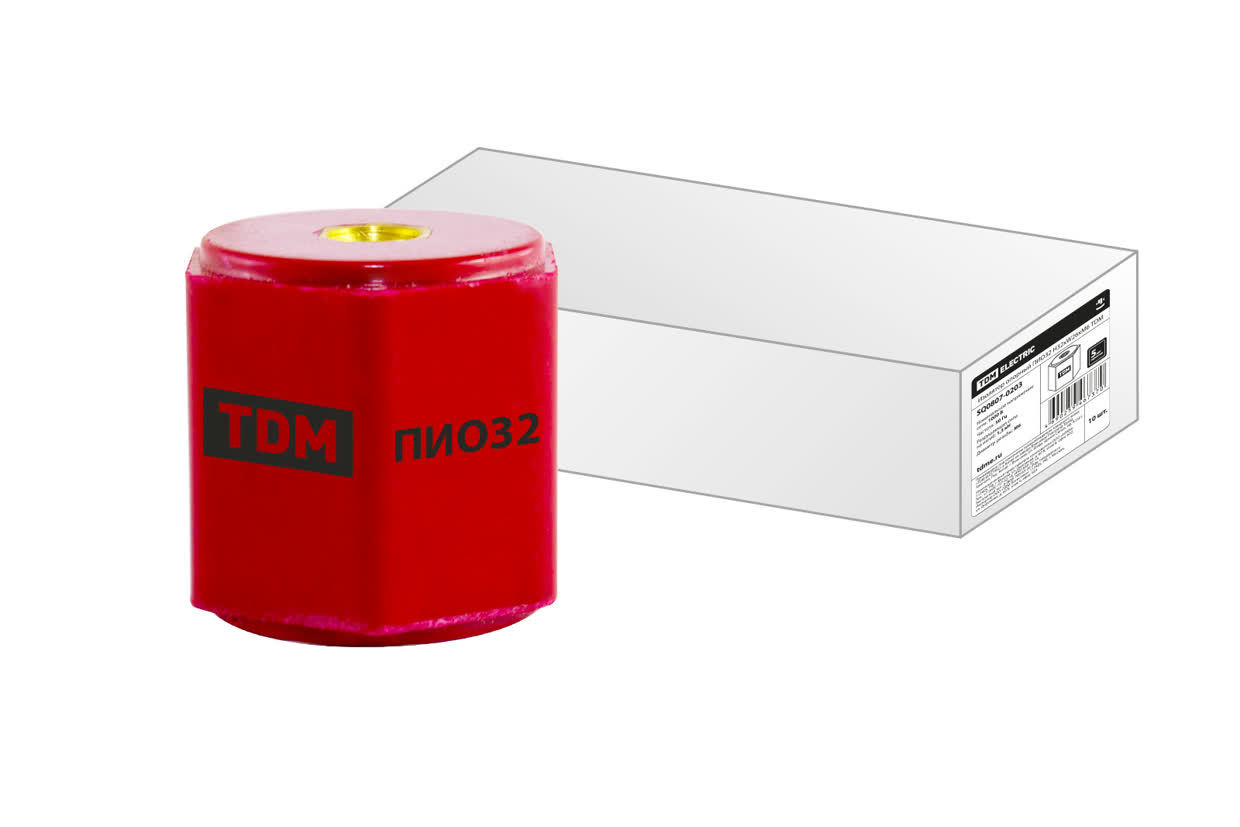 Изолятор опорный TDM ELECTRIC SQ0807-0203 ПИО32 H32xW26xМ6 (Упаковка 2шт)