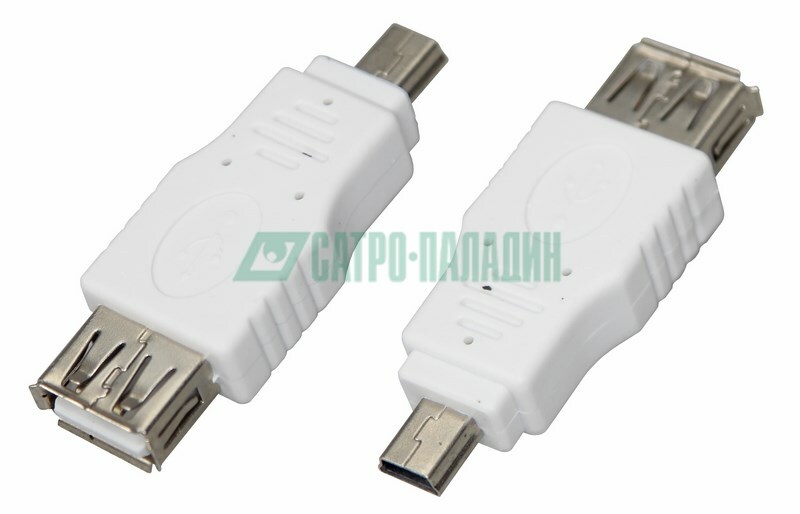 18-1175 ∙ Переходник гнездо USB-A (Female)-штекер miniUSB (Male) REXANT ∙ кратно 50 шт
