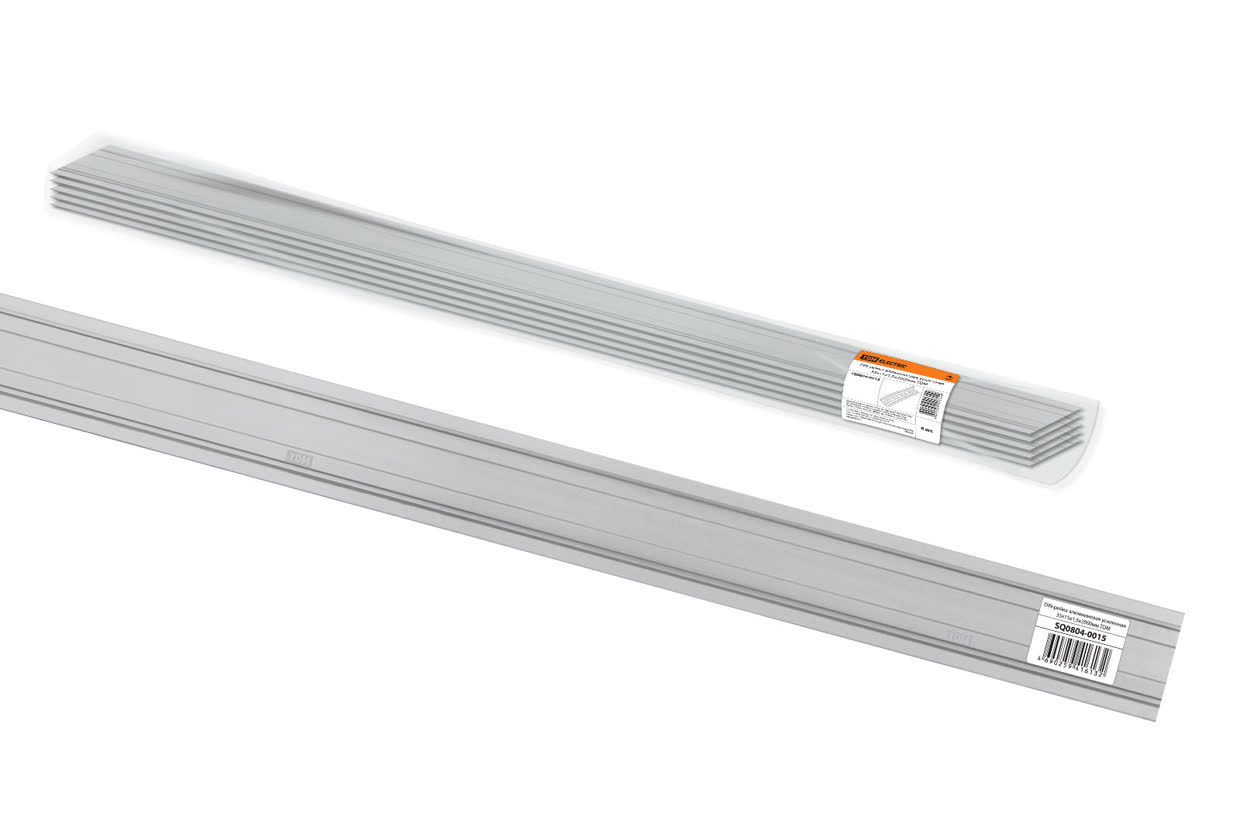 TDM ELECTRIC SQ0804-0015 DIN-рейка алюминиевая усиленная неперфорированная 35х15х1,5х2000мм (Упаковка 6шт)