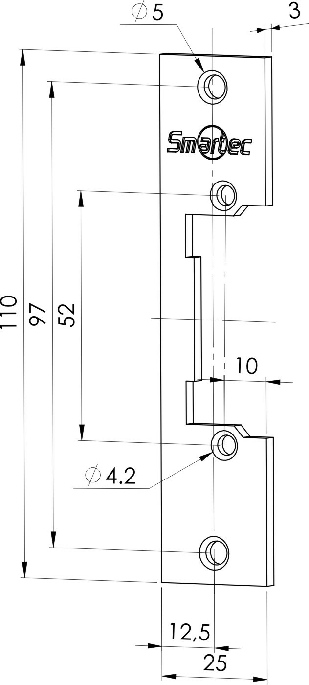 Планка ответная ST-SL201SP