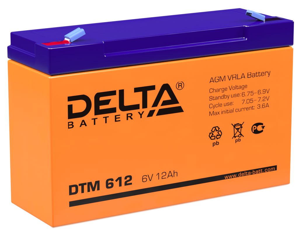 DTM 612 ∙ Аккумулятор 6В 12 А∙ч