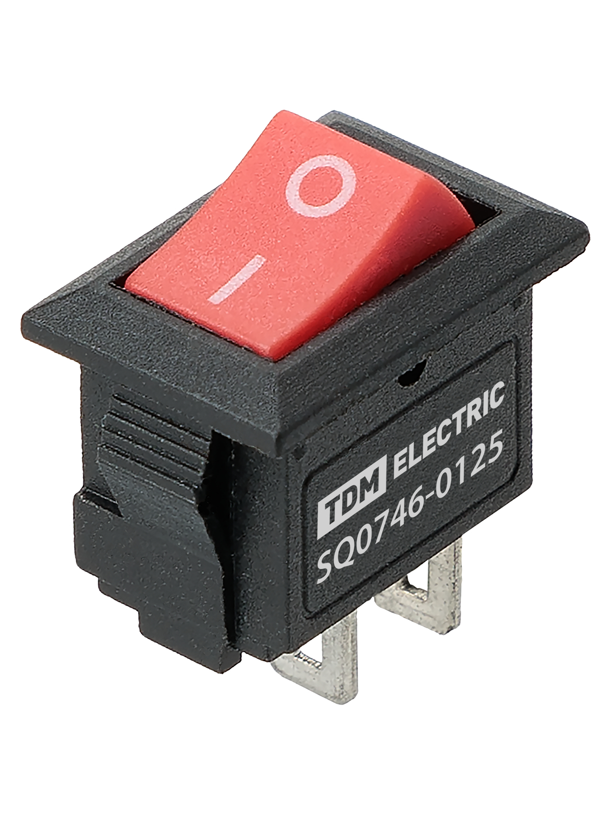 Выключатель автоматический TDM ELECTRIC SQ0746-0125 KCD11-101 250В AC/DC, 1P, 3А, (2с), ON-OFF, красная клавиша