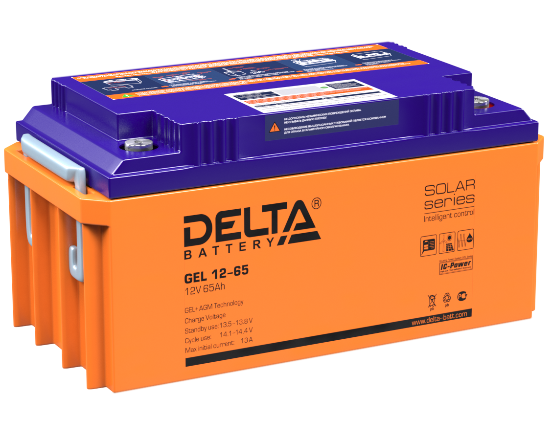 GEL 12-65 ∙ Аккумулятор 12В 65 А∙ч
