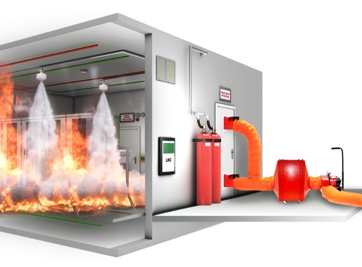 Система газодымоудаления АССпас порошковое, аэрозольное АПТ