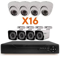 Комплект видеонаблюдения AHD 2Мп Ps-Link KIT-B216HD 8 камер для улицы, 8 камер для помещения