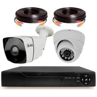 Комплект видеонаблюдения AHD 8Мп Ps-Link KIT-B802HD 1 камера для помещения, 1 камера для улицы