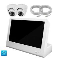 Комплект видеонаблюдения IP 5Мп Ps-Link KIT-A502IP-POE-LCD с POE питанием и монитором 10", 2 внутренние камеры с ночной съёмкой
