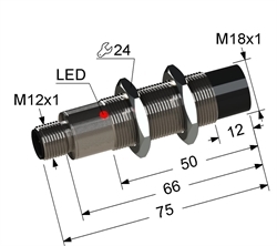 Датчик индуктивный бесконтактный PS2-18M75-8N21-C4