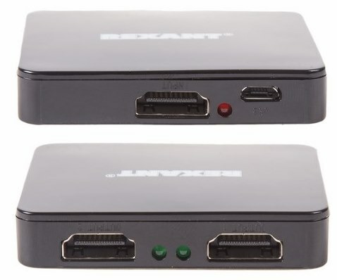 17-6951 ∙ Делитель гнездо HDMI на 2 гнезда HDMI, пластик REXANT