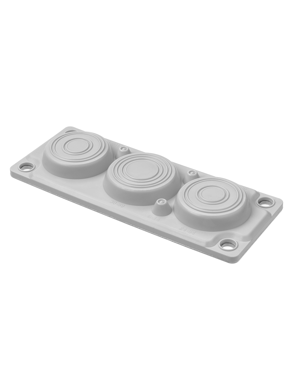 Ввод кабельный мембранный TDM ELECTRIC SQ0814-0011 КВМ-6, ТЭП, RAL7035, IP66, 6 вводов