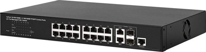 Коммутатор PoE DAS-2G16GP