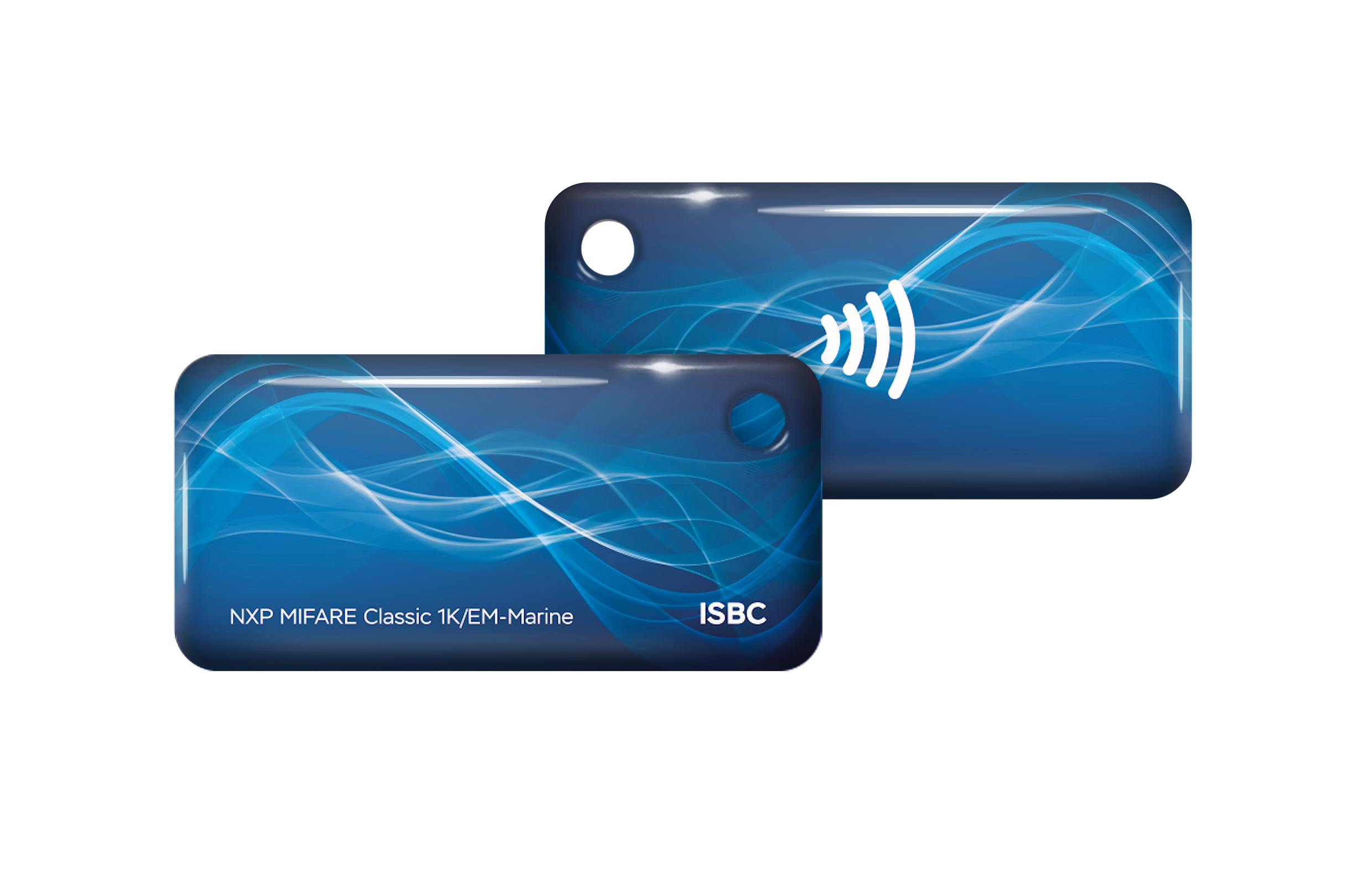 Бесконтактный брелок RFID-Брелок ISBC Em-marine+Mifare Classic 1K (cиний)