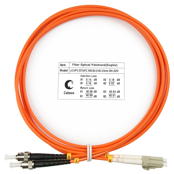 Патч-корд оптический FOP-62-LC-ST-2m (7615c)