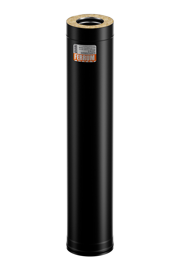 Сэндвич FERRUM Сэндвич 1 м (430/0,8 мм + нерж / эмаль /600° черная) Ф150х210