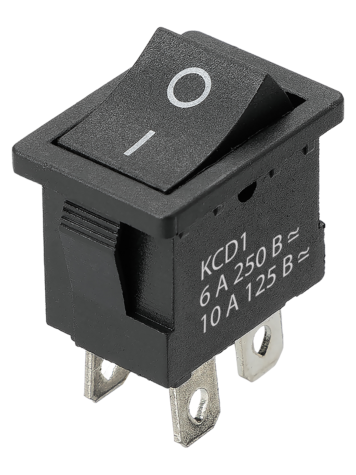 Выключатель автоматический TDM ELECTRIC SQ0746-0140 KCD1-201 250В AC/DC, 2P, 6А, (4с), ON-OFF, черный