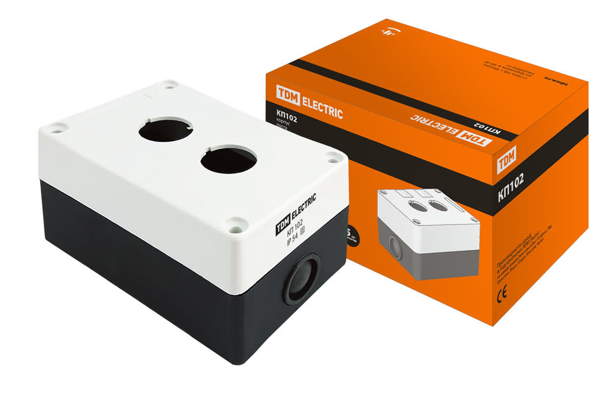Корпус кнопочного поста TDM ELECTRIC SQ0705-0002 КП102 белый, IP54
