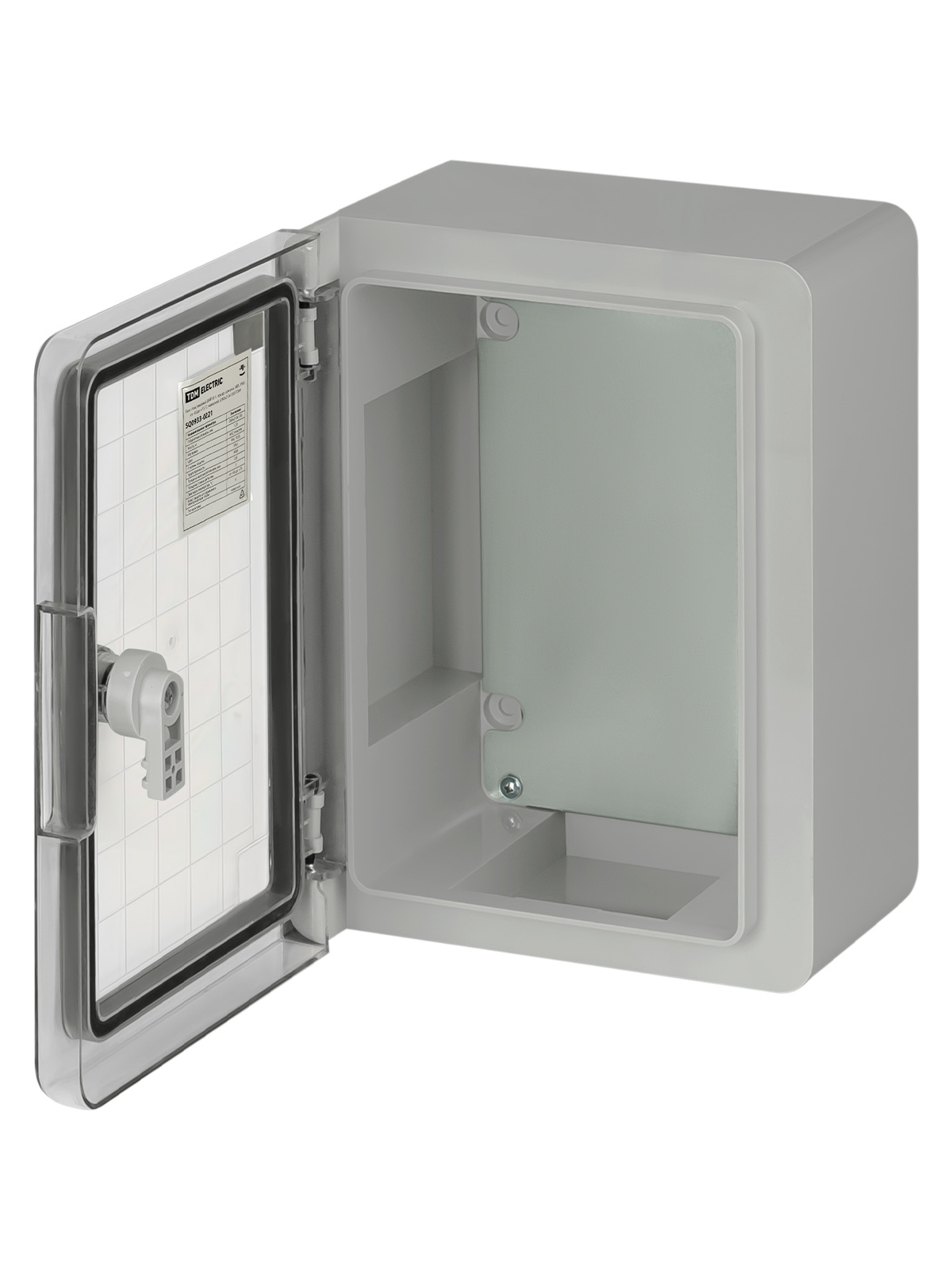 Щит с монтажной панелью TDM ELECTRIC SQ0933-0221 ЩМП-0-1 IP65 (280x210x130) прозрачная крышка