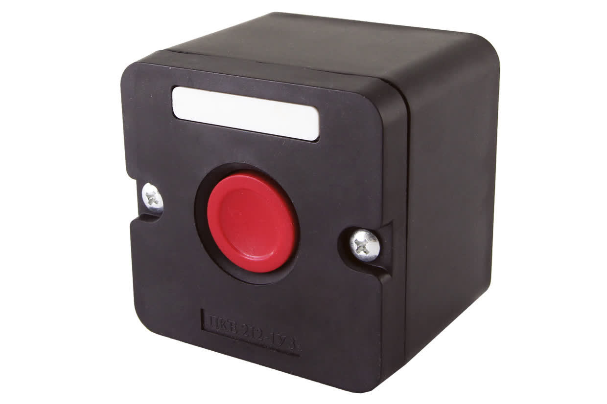 Пост кнопочный TDM ELECTRIC SQ0742-0007 ПКЕ 222-1 У2, красная кнопка, IP54