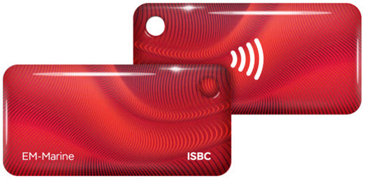 Бесконтактный брелок RFID-Брелок ISBC EM-Marine (красный)