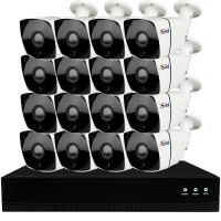 Комплект видеонаблюдения IP 8Мп Ps-Link KIT-C816IP-POE 16 камер  с ночной съемкой для улицы, с датчиком движения, питание PoE