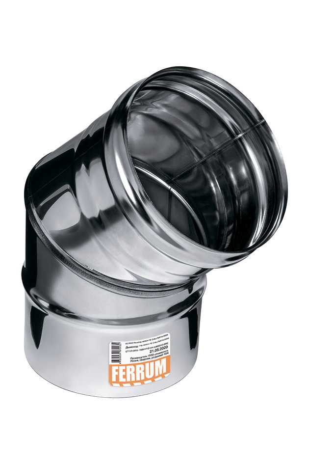 Колено 135° (2 секции) FERRUM Колено угол 135° (430/0,8 мм) Ф250