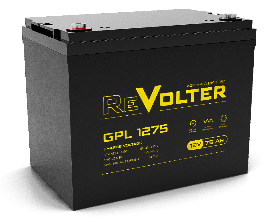 GPL 1275 ∙ Аккумулятор 12В 75 А∙ч