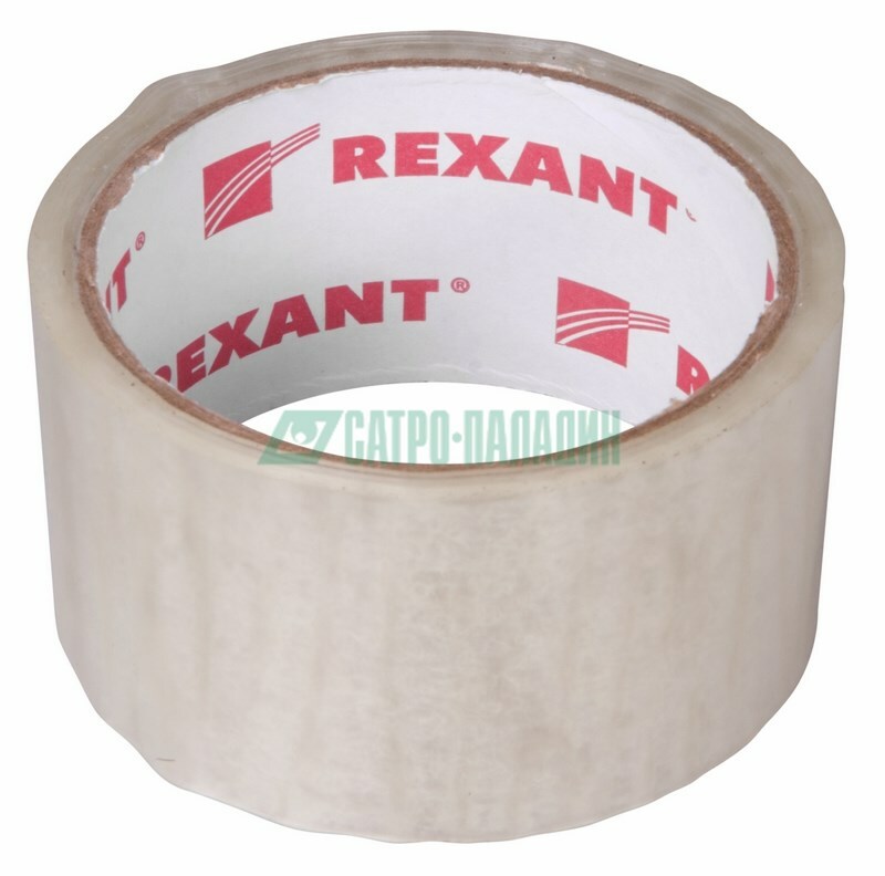 09-4201 ∙ Скотч упаковочный REXANT 48 мм х 50 мкм, прозрачный, рулон 36 м ∙ кратно 6 шт