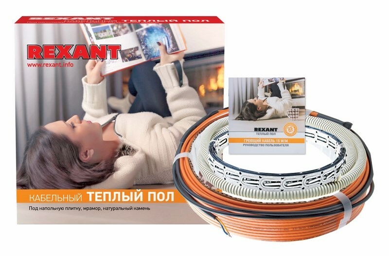 51-0513-3 ∙ Теплый пол REXANT Standard RND -20-300 (300Вт/20м/ S обогрева, м2: 1,3-2,6) (двух жильный)