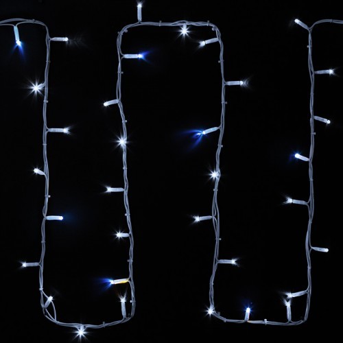 315-185 ∙ Гирлянда модульная "Дюраплей LED" 20м 200 LED белый каучук , мерцающий "Flashing" (каждый 5-й диод), Белая