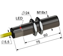 Датчик индуктивный бесконтактный PS2-18M75-5B84-K
