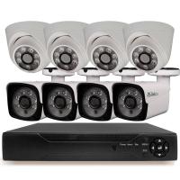 Комплект видеонаблюдения AHD 5Мп Ps-Link KIT-B508HD 4 камеры для улицы, 4 камеры для помещения