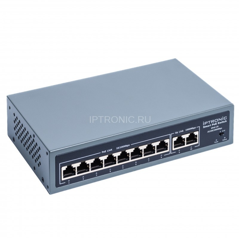 Коммутатор PoE IPTRONIC PS3-E10P8GH
