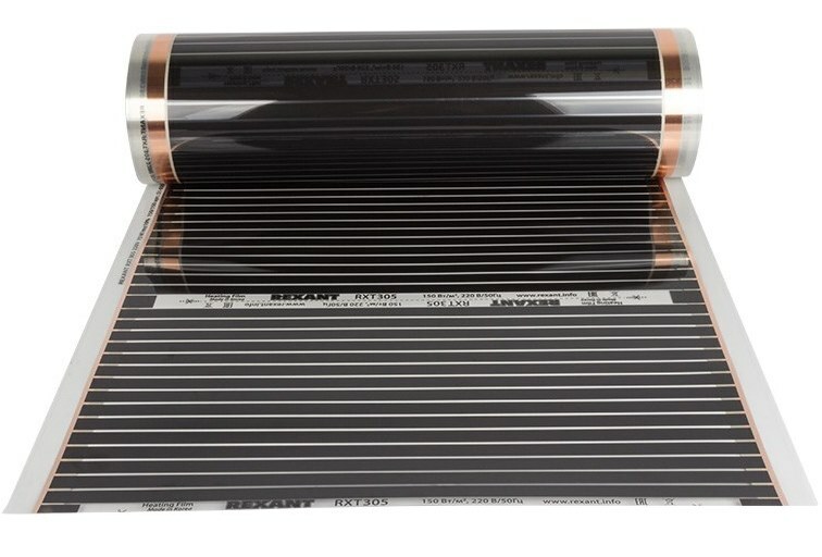 51-0501-7 ∙ Пленочный теплый пол REXANT Optima 150, площадь 1 м², 0.5х2 м, 150 Вт