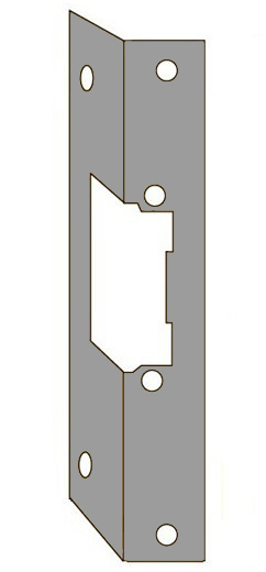 Планка ответная F 16 Grey (A16Z)