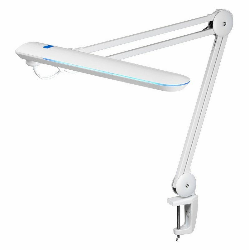 31-0407 ∙ Лампа настольная бестеневая REXANT, струбцина, «Blue Stream», 60 SMD LED, белая