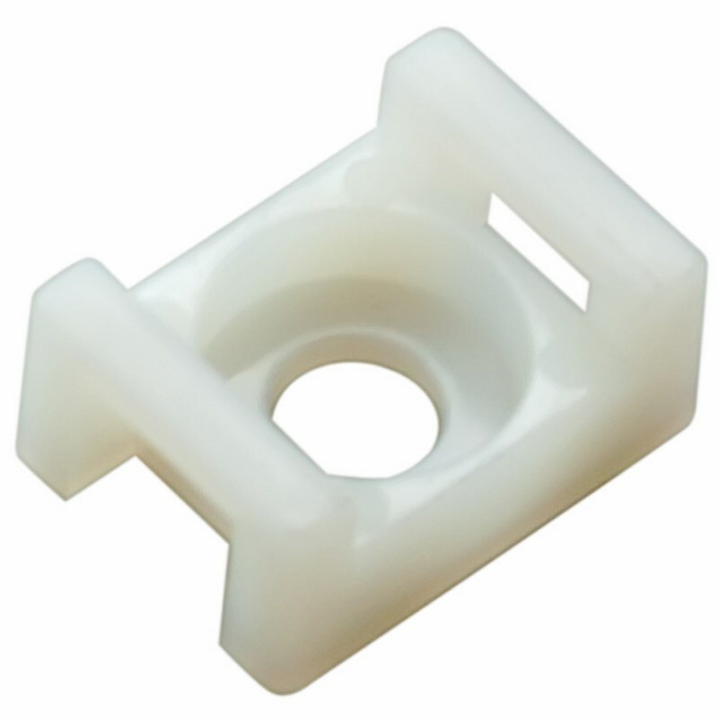 07-2102-10 ∙ Площадка для крепления стяжки REXANT (ПС-2) 22x16 мм, белая, упаковка 10 шт. ∙ кратно 10 упак