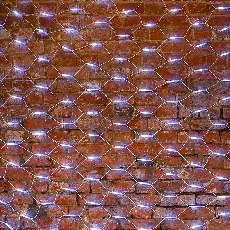 217-145 ∙ Гирлянда "Сеть" 2x3м, белый КАУЧУК, 432 LED Белые