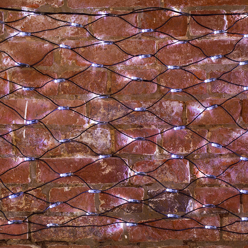 215-011 ∙ Гирлянда "Сеть" 2х0,7м, черный ПВХ, 176 LED Белые