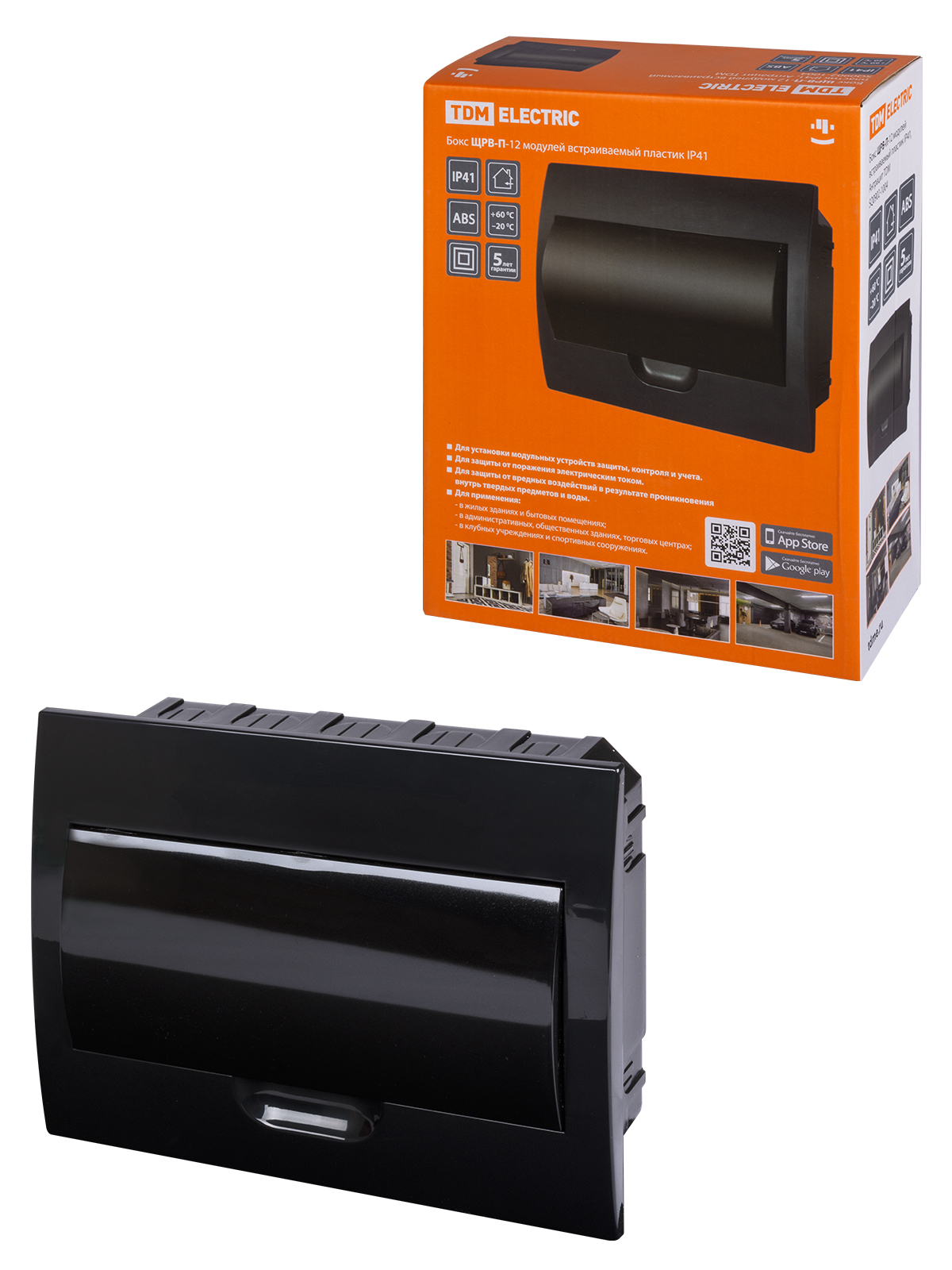 Щит распределительный TDM ELECTRIC SQ0902-1004 ЩРВ-П-12 Антрацит