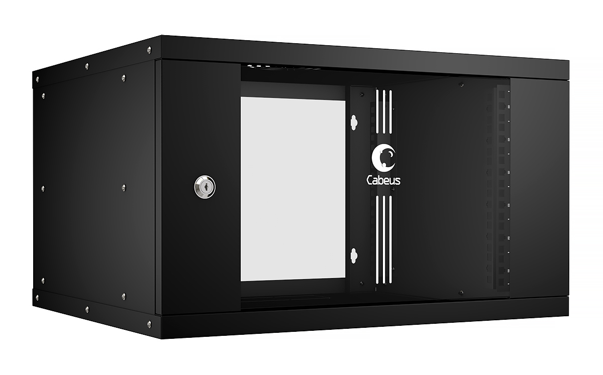 Шкаф телекоммуникационный WSC-05D-6U55/45-BK (10172c)
