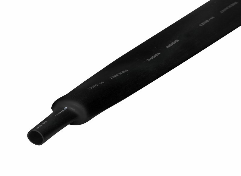 22-2006 ∙ Термоусаживаемая трубка REXANT 22,0/11,0 мм, черная, упаковка 10 шт. по 1 м ∙ кратно 10 шт
