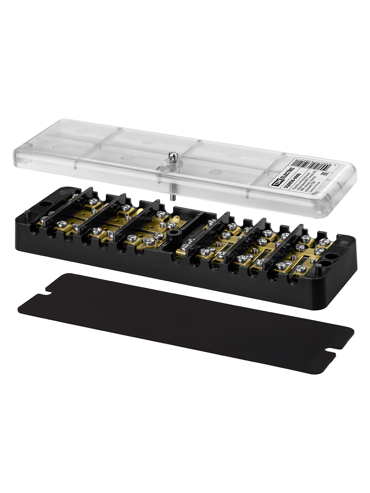 Коробка испытательная переходная TDM ELECTRIC SQ0836-0006 ИКП (аналог ИК, ИКК, латунь) с прозр. крышкой (Упаковка 4шт)