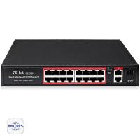 Коммутатор POE Ps-Link PS-216G управляемый, с удалённым доступом, 16 портов POE