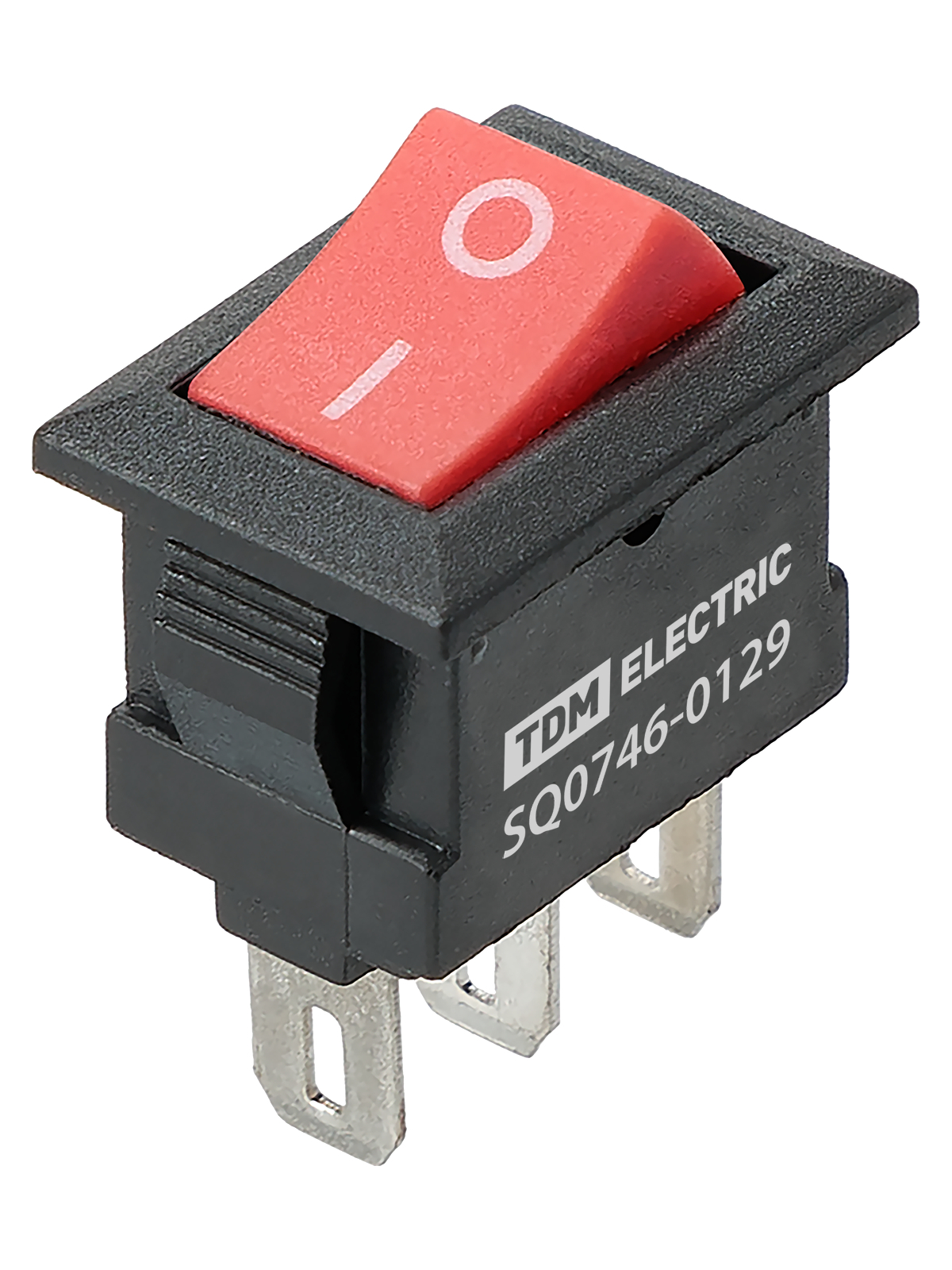 Выключатель автоматический TDM ELECTRIC SQ0746-0129 KCD11-102 250В AC/DC, 1P, 3А, (3с), ON-ON, красная клавиша