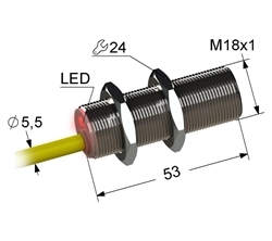 Датчик индуктивный бесконтактный PS2-18M53-12B31-K