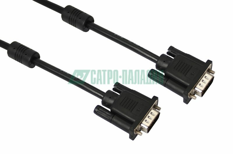 Шнур 17-5505-6 ∙ Шнур VGA - VGA с ферритами, 3м, черный PROconnect ∙ кратно 10 шт