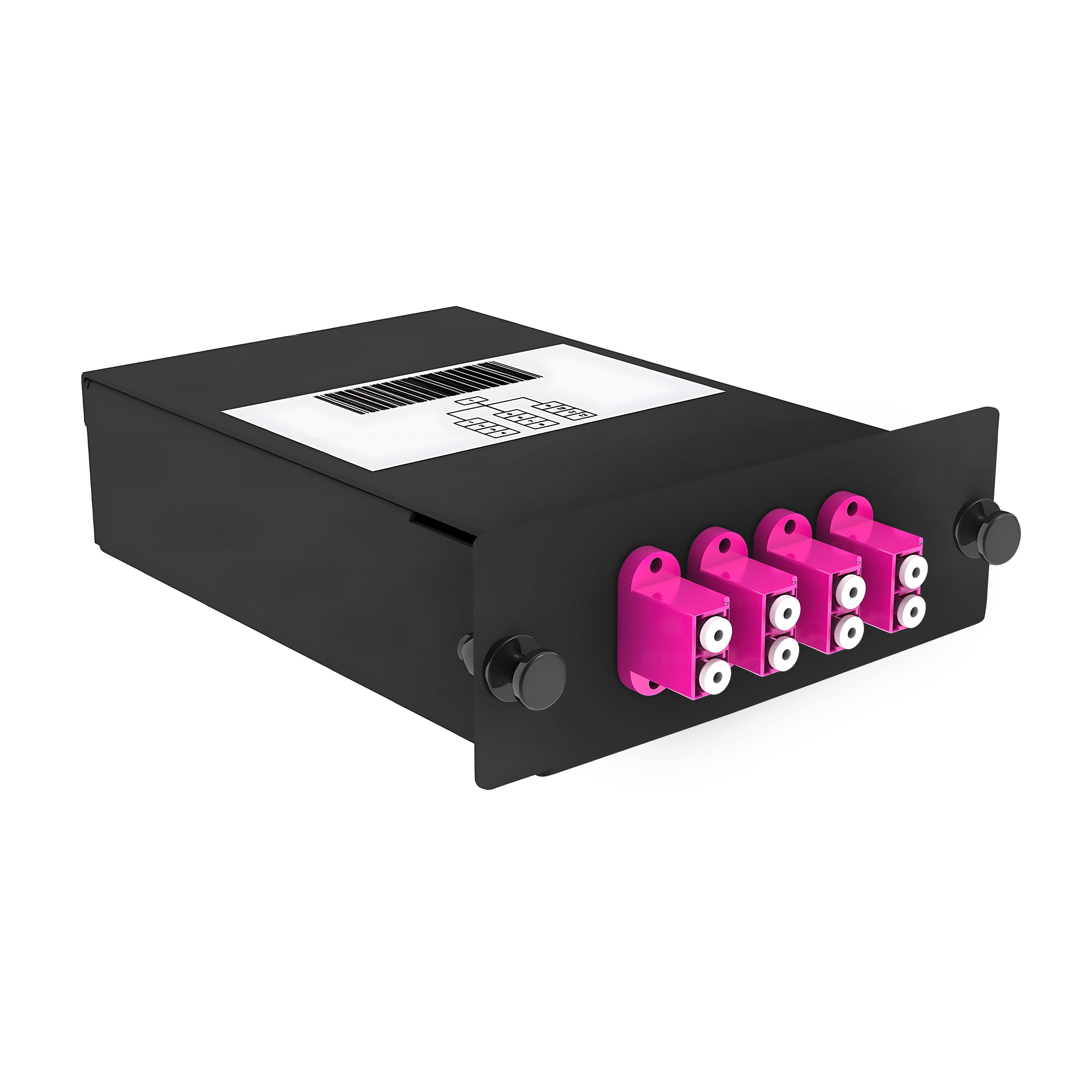 FO-OM4-1x8MPO(m)/U-8xLC/U-А-BK (11992c)