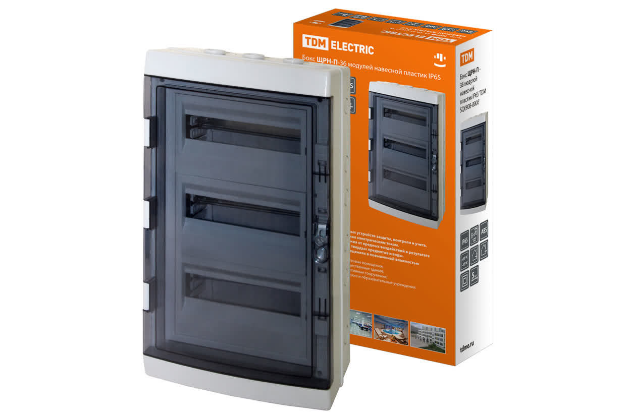 Щит распределительный TDM ELECTRIC SQ0908-0007 ЩРН-П-36 IP65