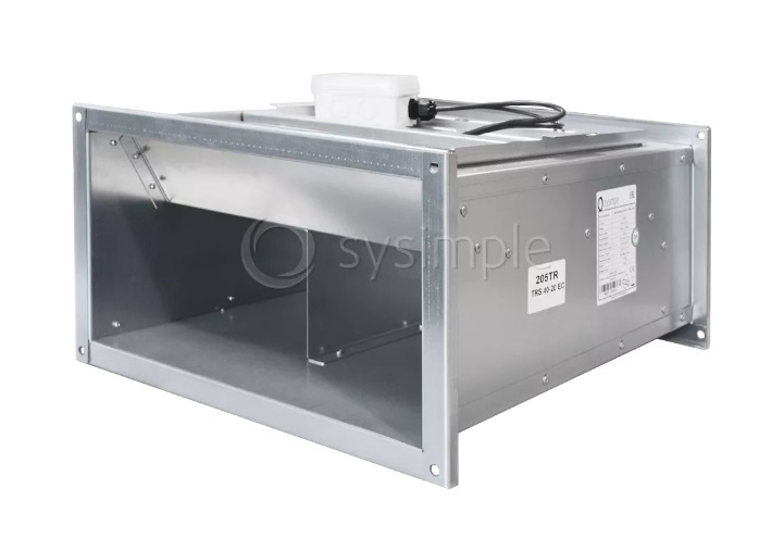 Вентилятор прямоугольный Sysimple TRS 90-50 EC